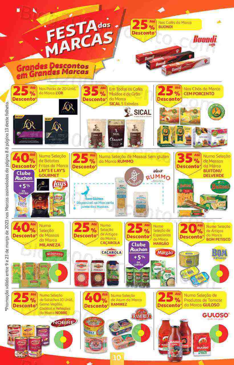 Antevisão Folheto AUCHAN Promoções de 9 a 23 março