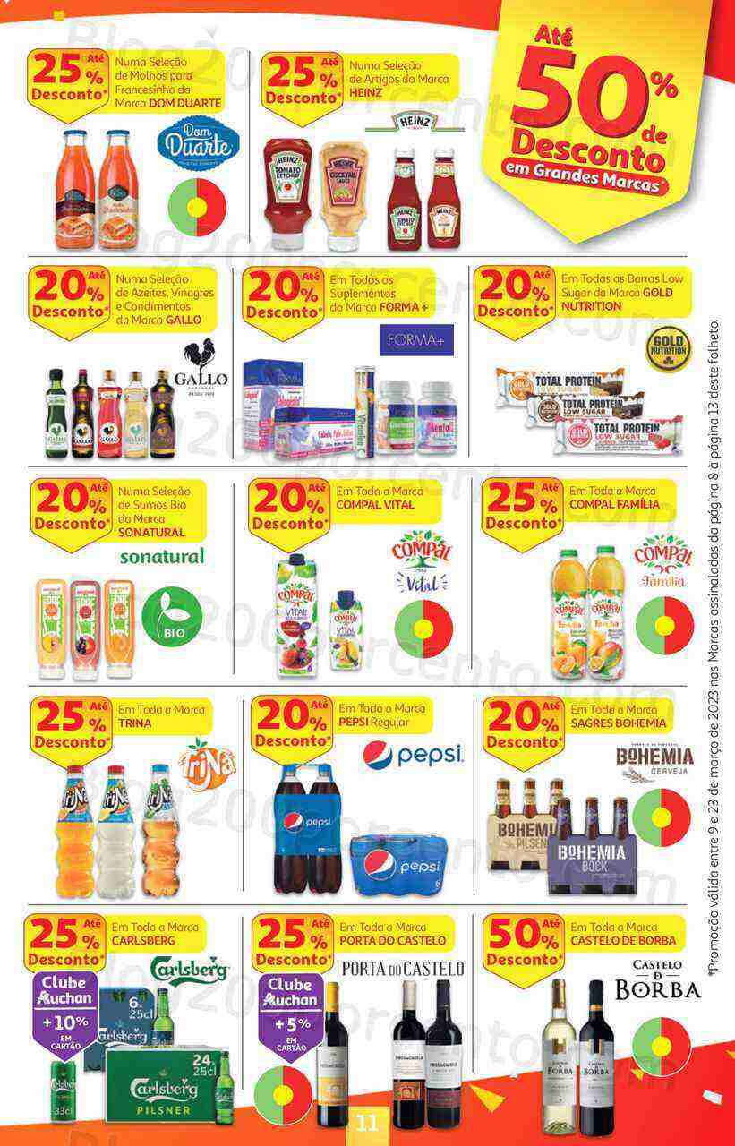 Antevisão Folheto AUCHAN Promoções de 9 a 23 março