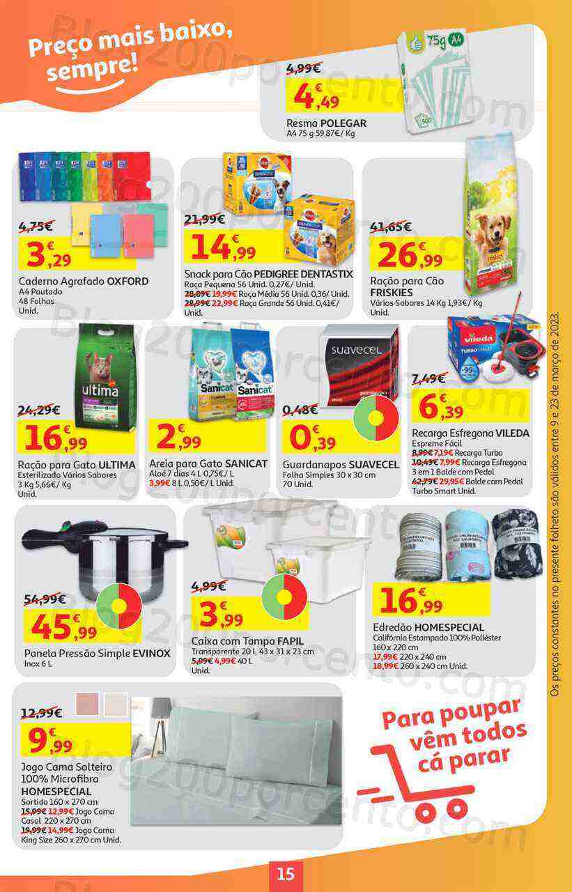 Antevisão Folheto AUCHAN Promoções de 9 a 23 março