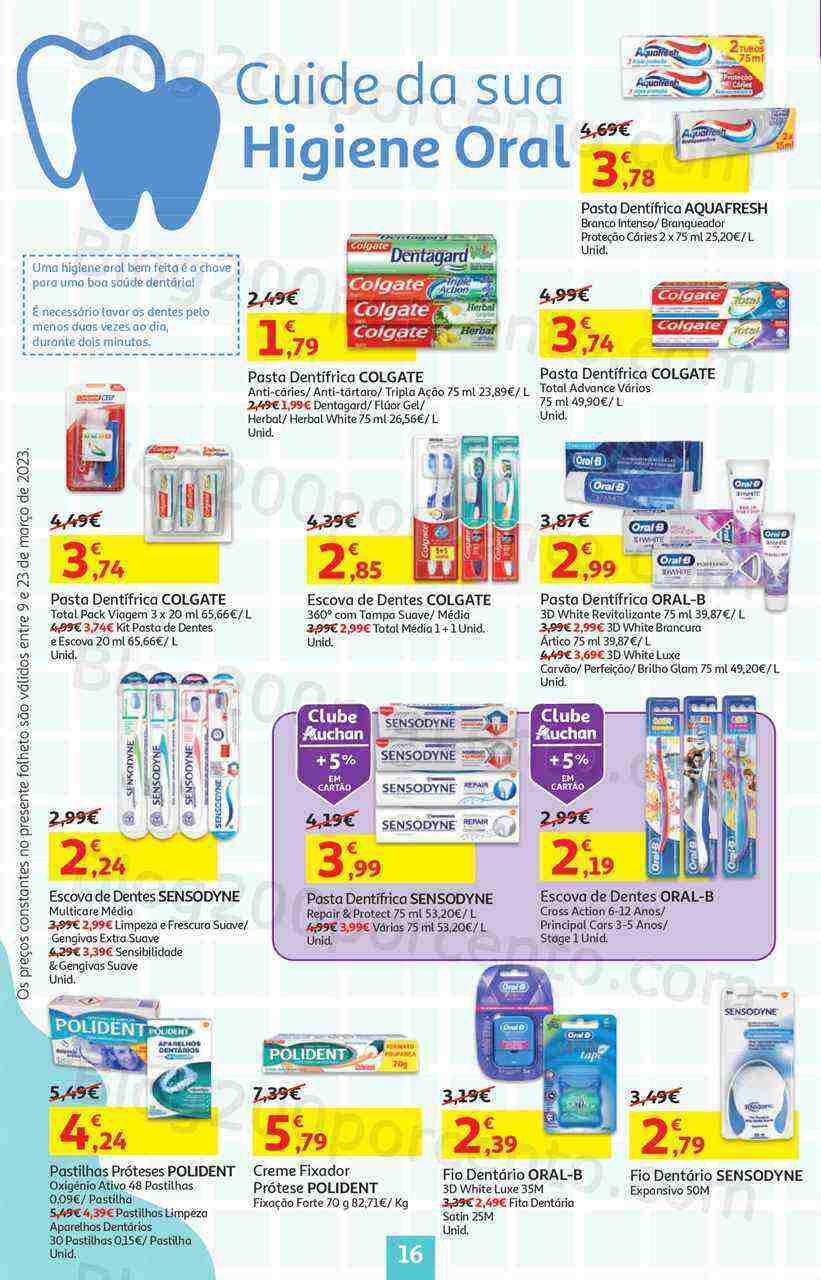 Antevisão Folheto AUCHAN Promoções de 9 a 23 março