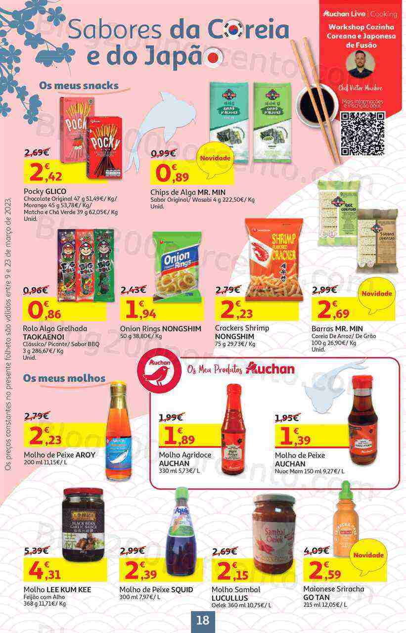 Antevisão Folheto AUCHAN Promoções de 9 a 23 março