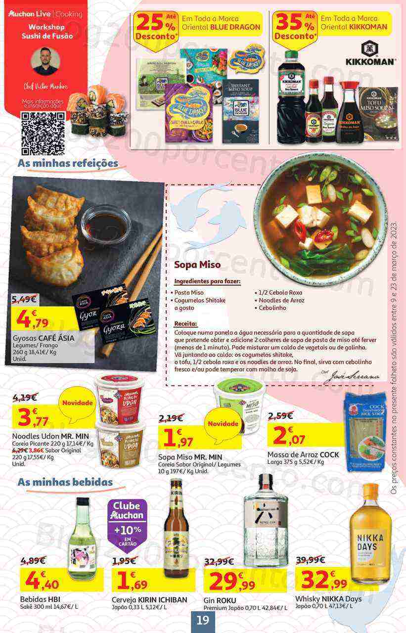 Antevisão Folheto AUCHAN Promoções de 9 a 23 março