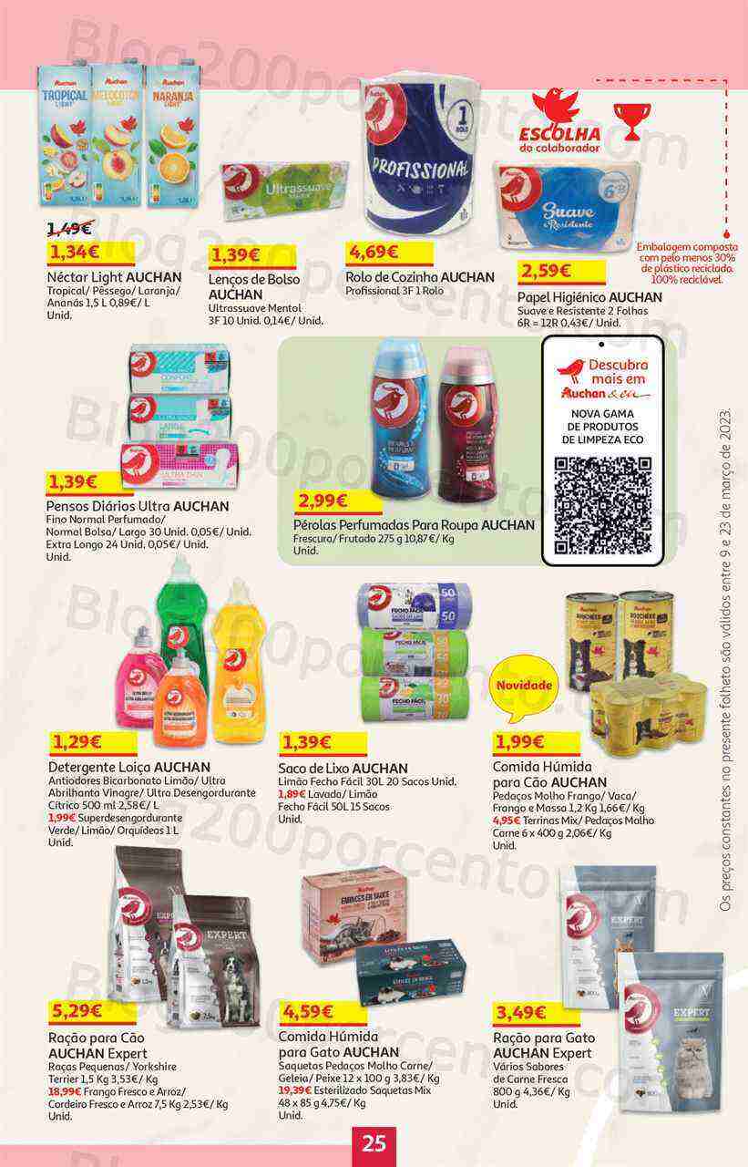 Antevisão Folheto AUCHAN Promoções de 9 a 23 março