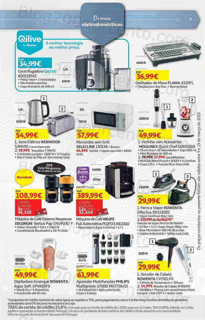 Antevisão Folheto AUCHAN Bazar Promoções de 9 a 23 março