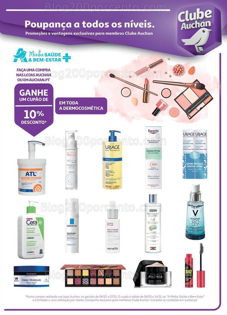 Antevisão Folheto AUCHAN Saúde e Bem-Estar Promoções de 6 outubro a 7 novembro