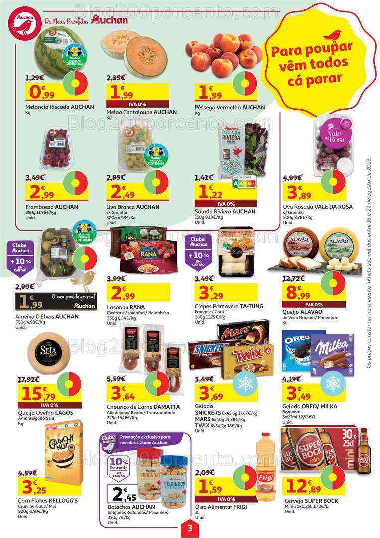 Antevisão Folheto AUCHAN Promoções de 16 a 22 agosto
