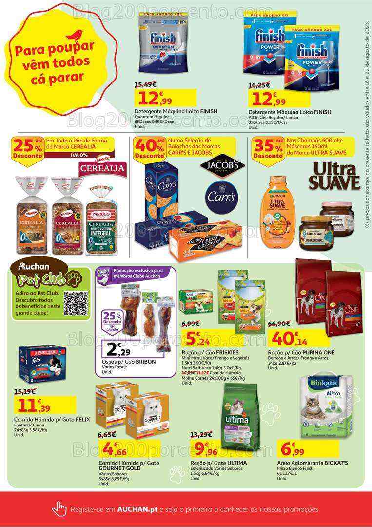 Antevisão Folheto AUCHAN Promoções de 16 a 22 agosto