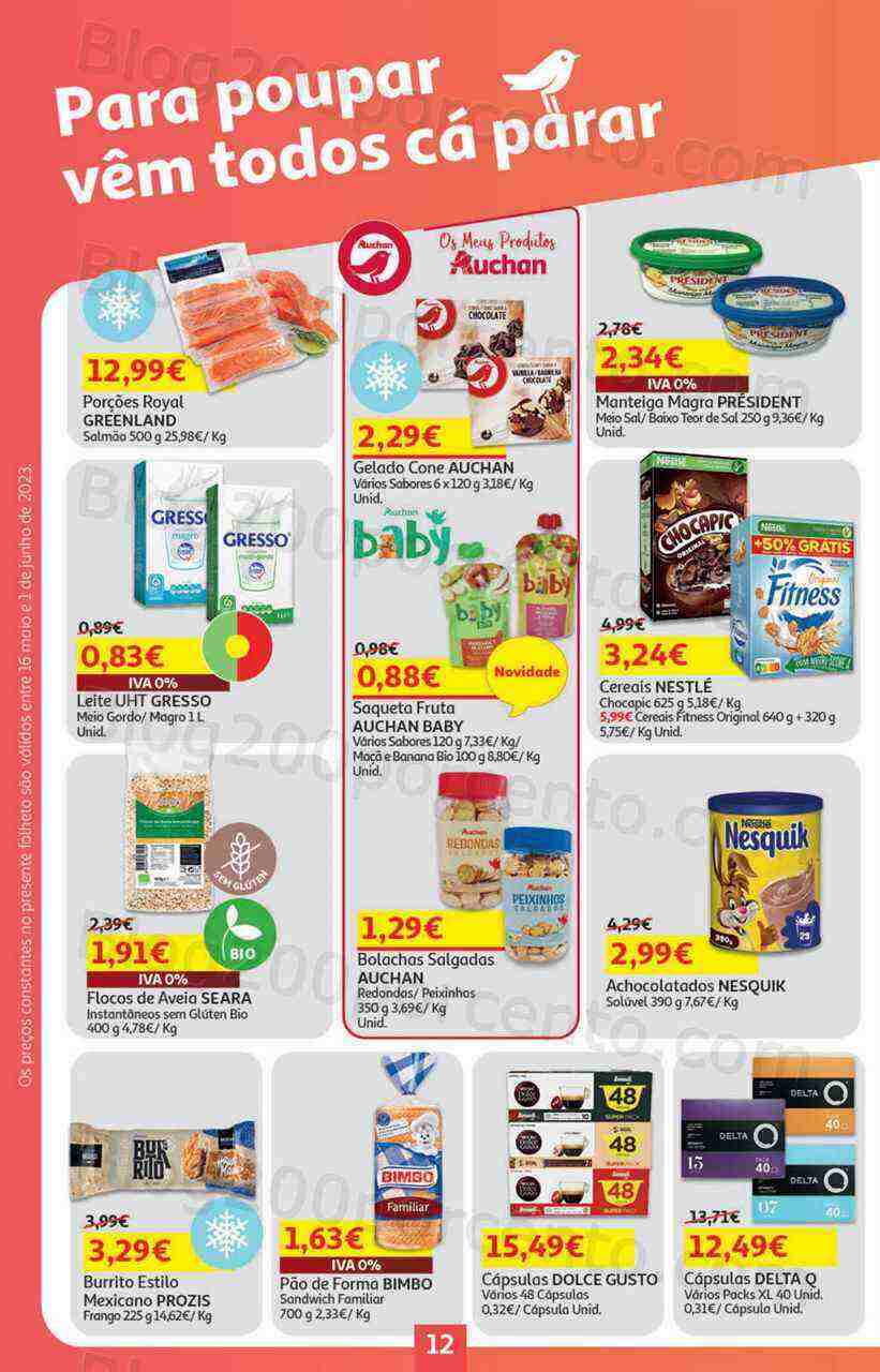 Antevisão Folheto AUCHAN Promoções de 16 maio a 1 junho