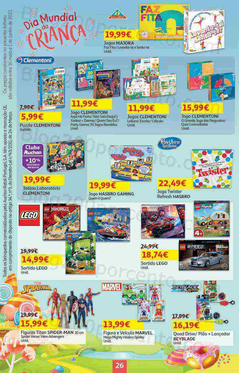 Antevisão Folheto AUCHAN BAzar Promoções de 16 maio a 1 junho