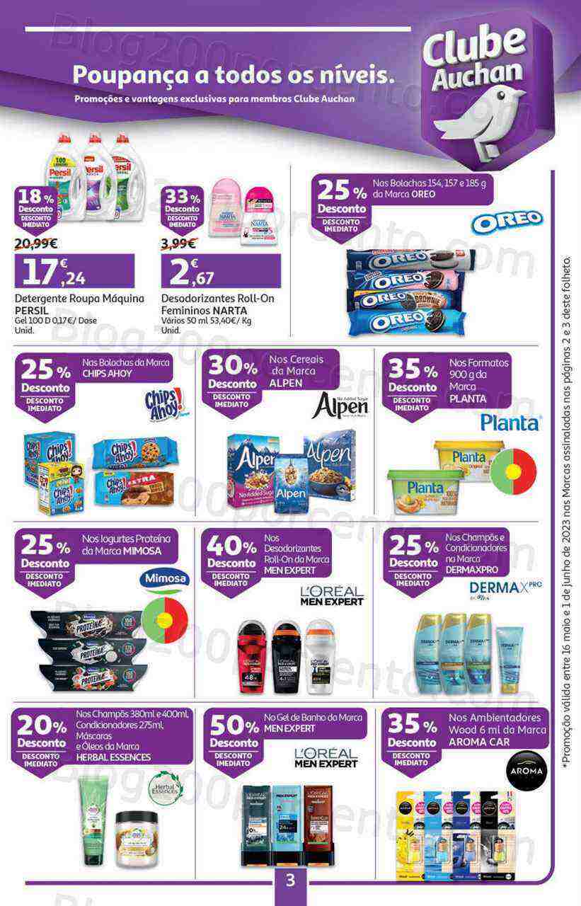 Antevisão Folheto AUCHAN Promoções de 16 maio a 1 junho