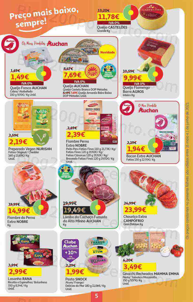 Antevisão Folheto AUCHAN Promoções de 16 maio a 1 junho