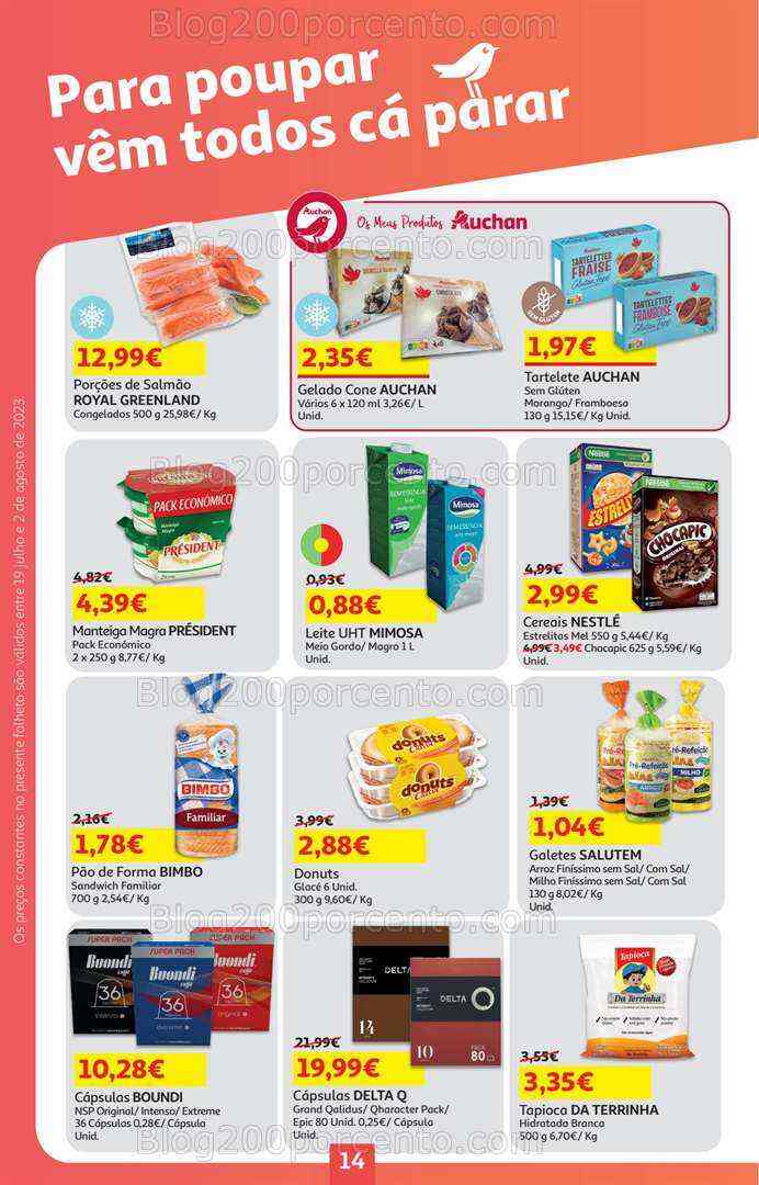Antevisão Folheto AUCHAN Promoções de 19 julho a 2 agosto