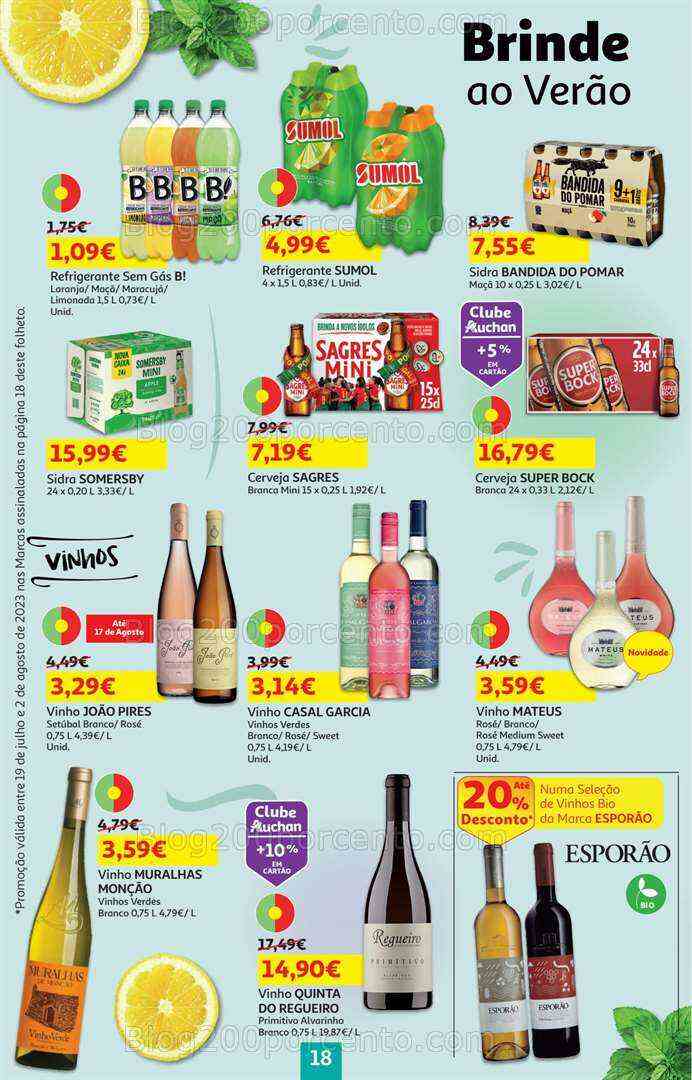 Antevisão Folheto AUCHAN Promoções de 19 julho a 2 agosto