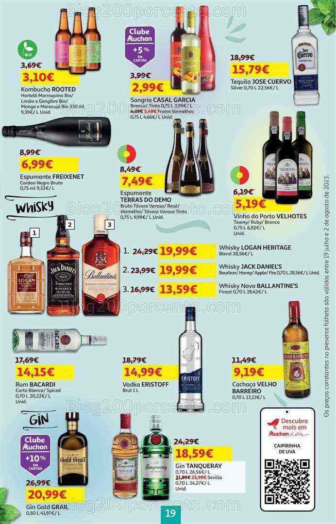 Antevisão Folheto AUCHAN Promoções de 19 julho a 2 agosto