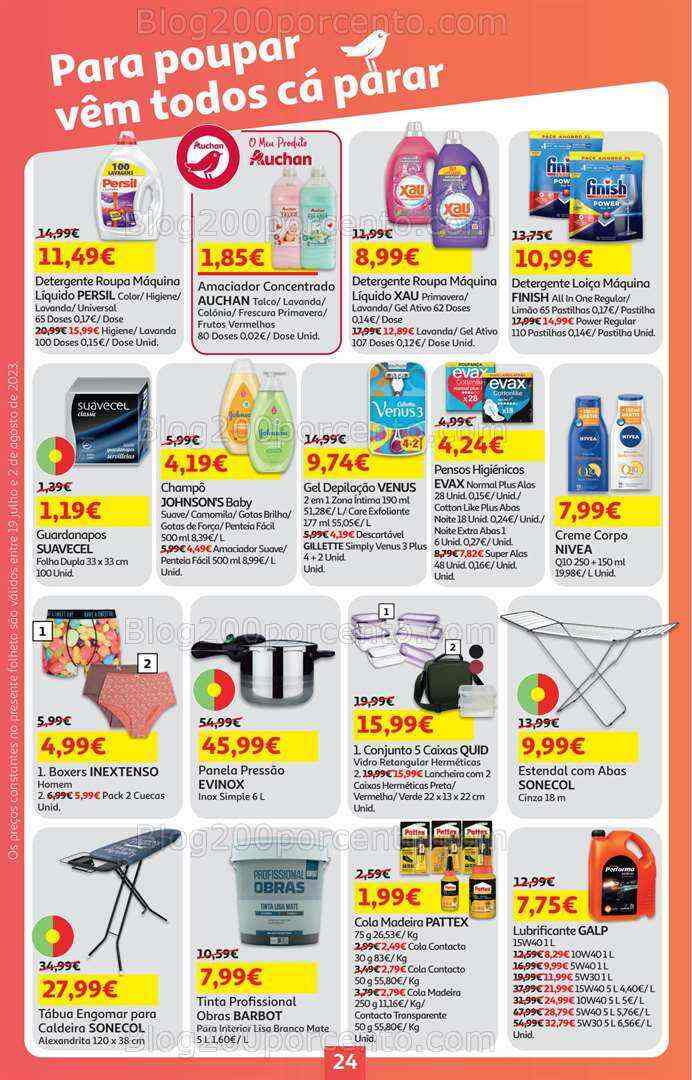 Antevisão Folheto AUCHAN Promoções de 19 julho a 2 agosto
