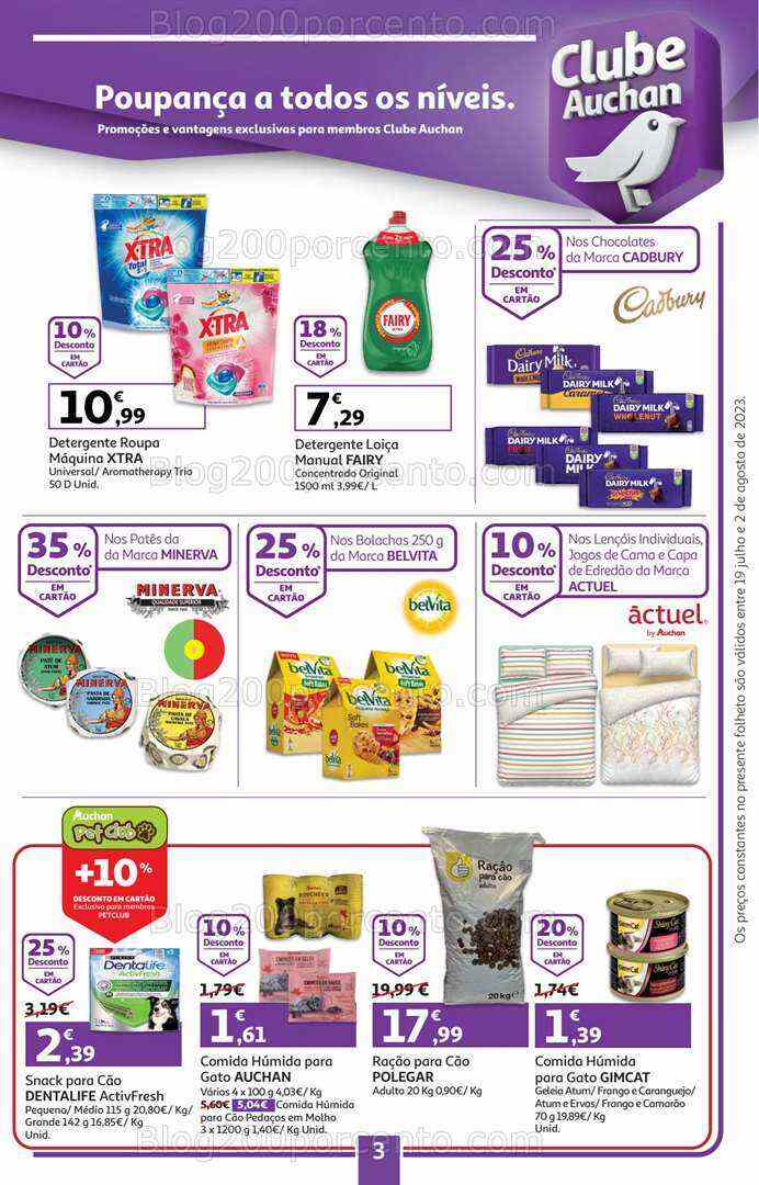 Antevisão Folheto AUCHAN Promoções de 19 julho a 2 agosto