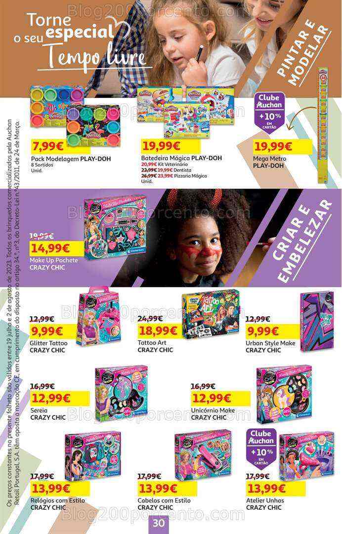 Antevisão Folheto AUCHAN Promoções de 19 julho a 2 agosto