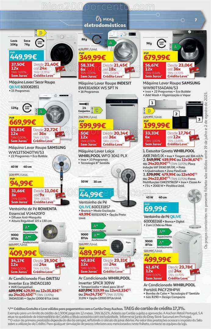 Antevisão Folheto AUCHAN Tecnologia Promoções de 19 julho a 2 agosto