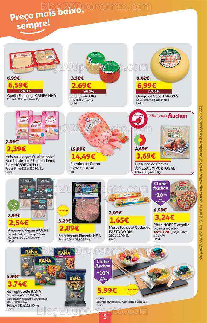 Antevisão Folheto AUCHAN Promoções de 19 julho a 2 agosto