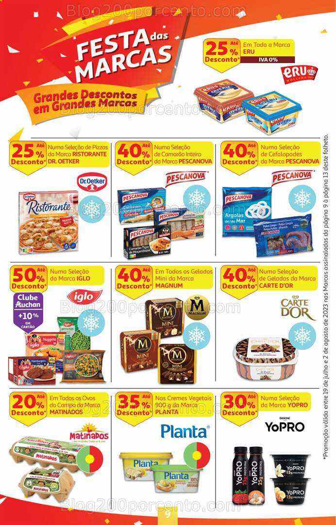 Antevisão Folheto AUCHAN Promoções de 19 julho a 2 agosto