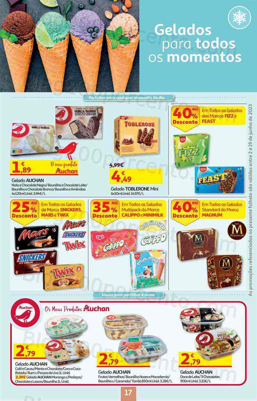 Antevisão Folheto AUCHAN Promoções + Verão de 2 a 19 junho