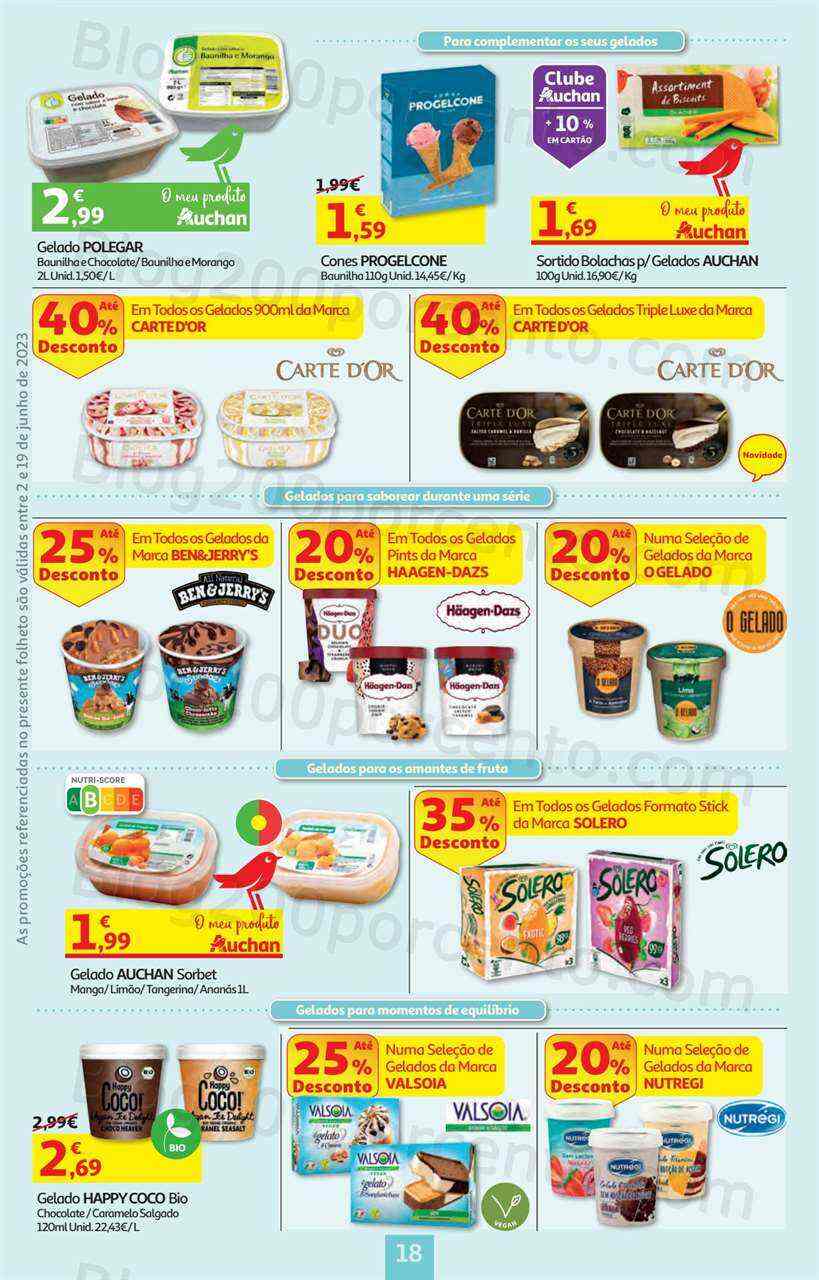 Antevisão Folheto AUCHAN Promoções + Verão de 2 a 19 junho
