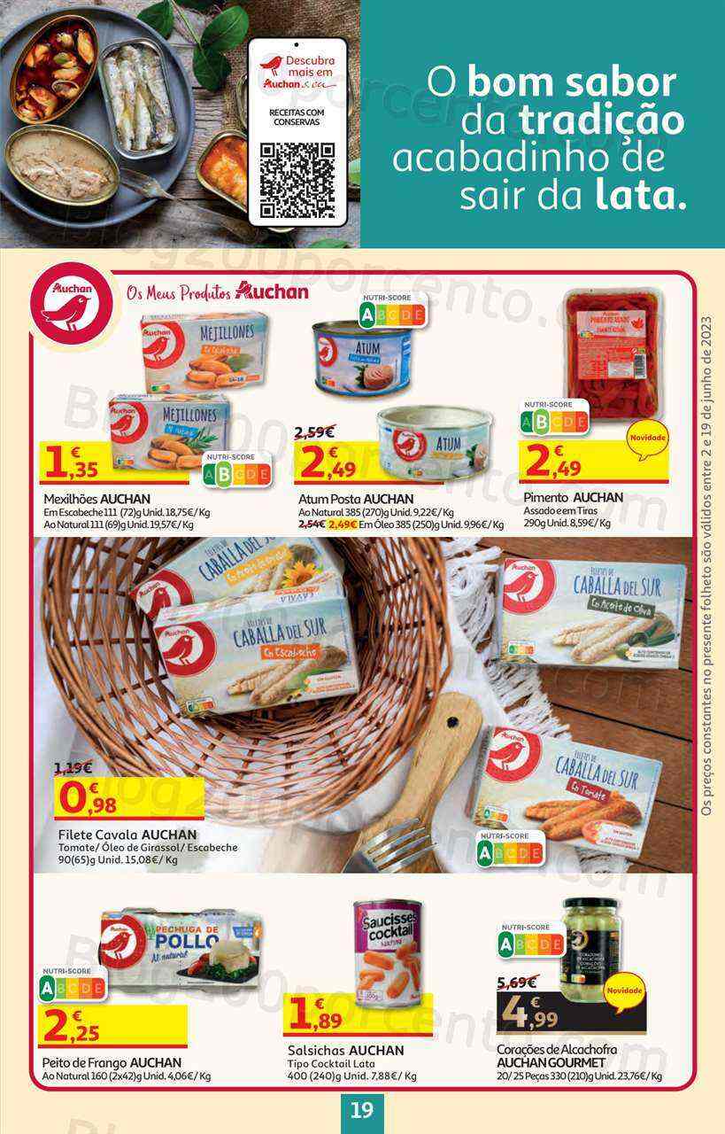 Antevisão Folheto AUCHAN Promoções + Verão de 2 a 19 junho