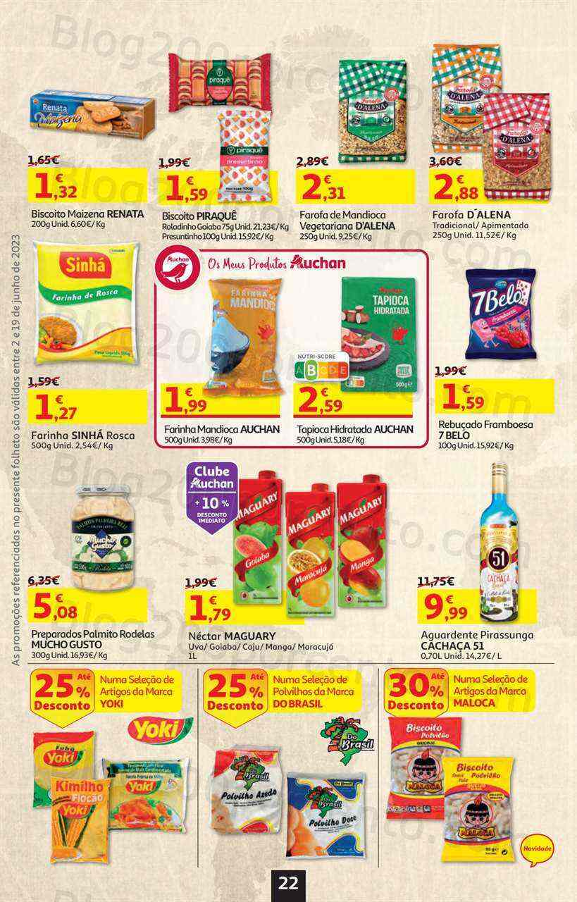 Antevisão Folheto AUCHAN Promoções + Verão de 2 a 19 junho