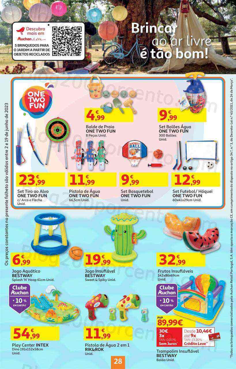 Antevisão Folheto AUCHAN Bazar Promoções de 2 a 19 junho