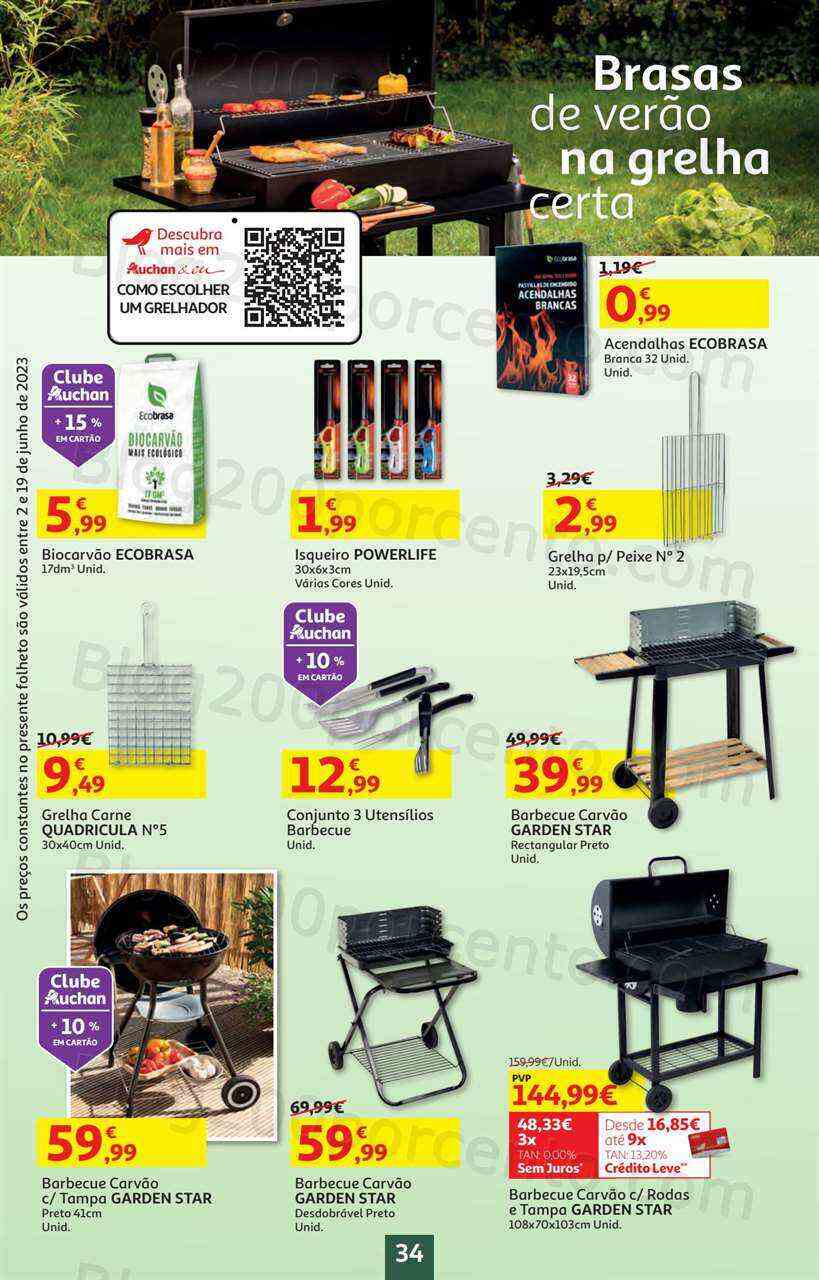 Antevisão Folheto AUCHAN Bazar Promoções de 2 a 19 junho