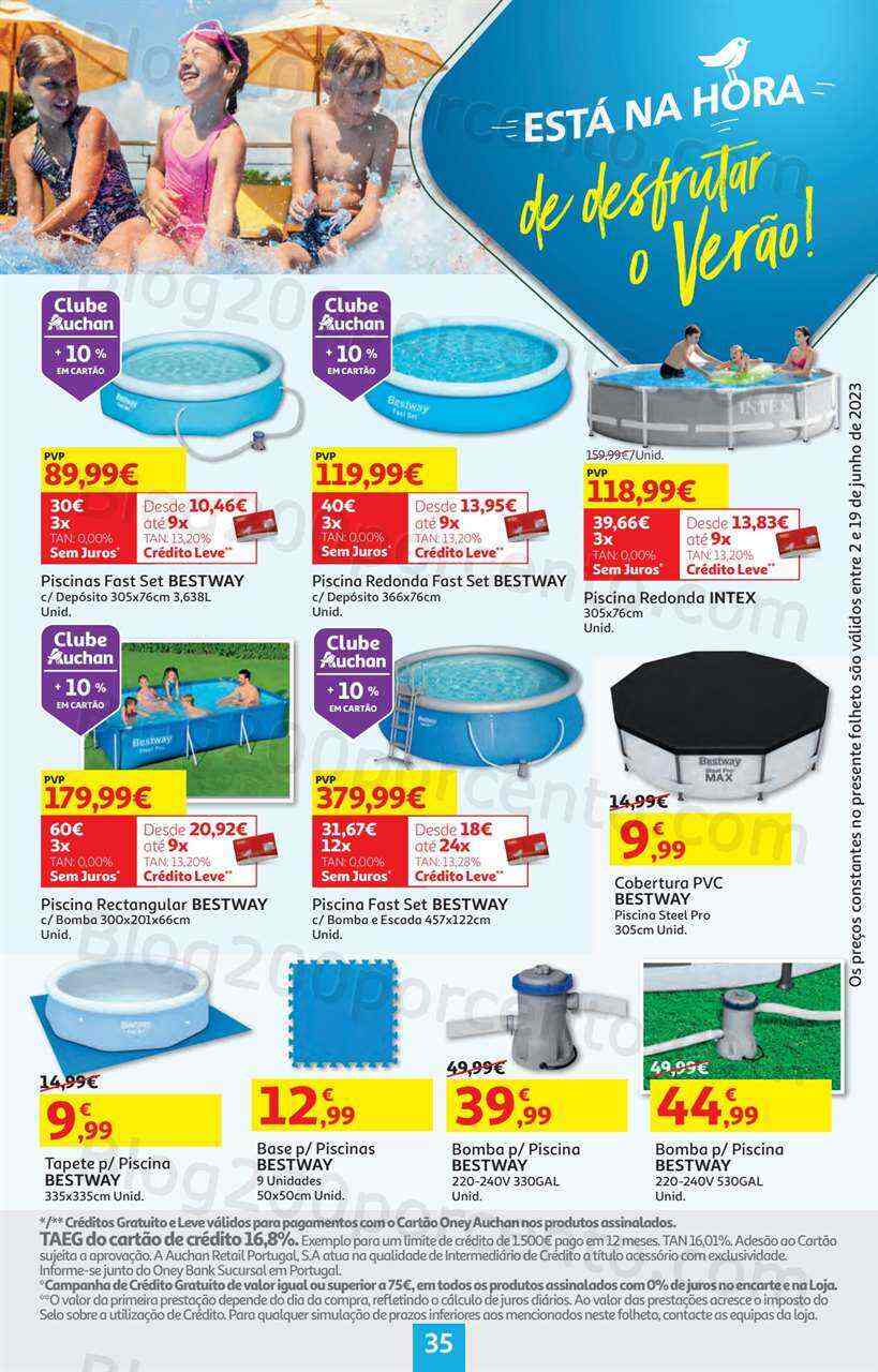 Antevisão Folheto AUCHAN Bazar Promoções de 2 a 19 junho