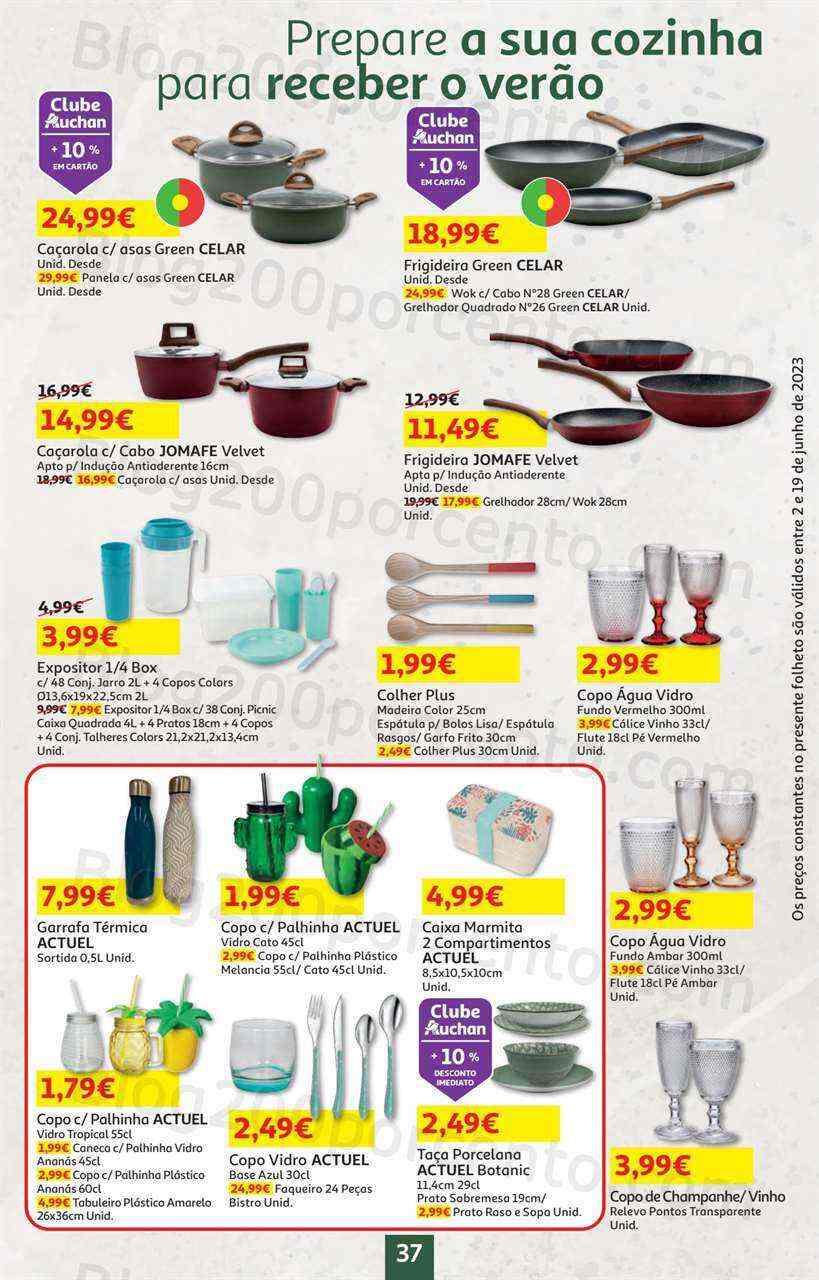 Antevisão Folheto AUCHAN Bazar Promoções de 2 a 19 junho