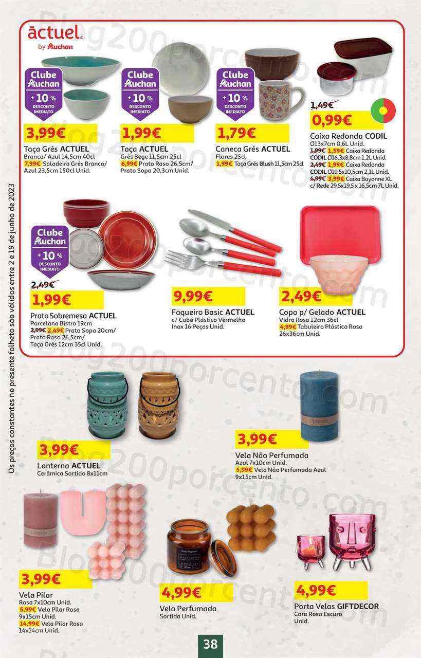 Antevisão Folheto AUCHAN Bazar Promoções de 2 a 19 junho