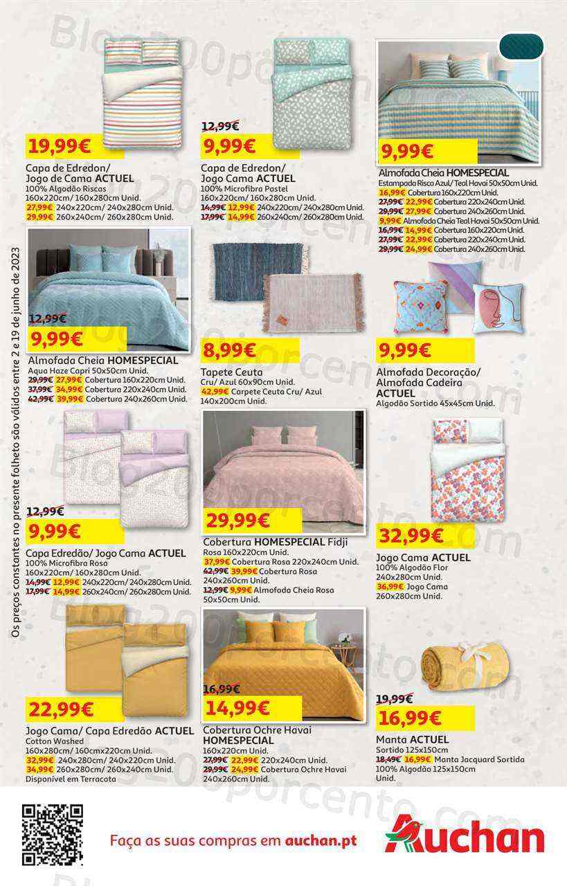 Antevisão Folheto AUCHAN Bazar Promoções de 2 a 19 junho