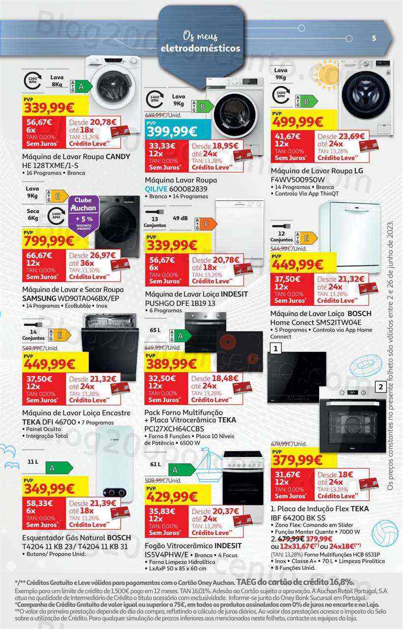 Antevisão Folheto AUCHAN Tecnologia Promoções de 2 a 26 junho