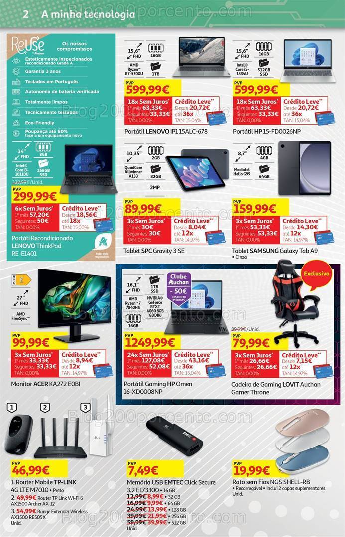 Antevisão Folheto AUCHAN Tecnologia Promoções de 21 maio a 2 junho