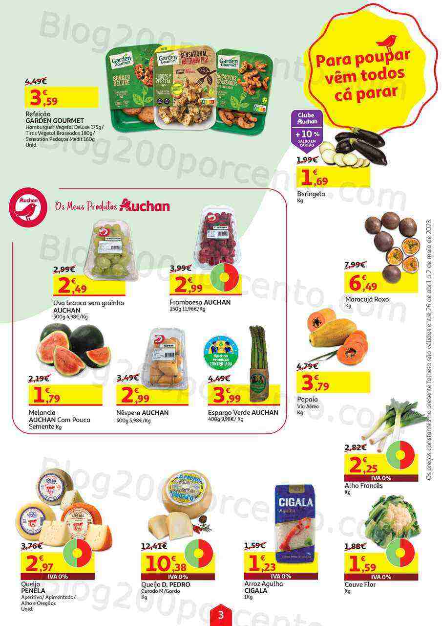 Antevisão Folheto AUCHAN Promoções de 26 abril a 2 maio