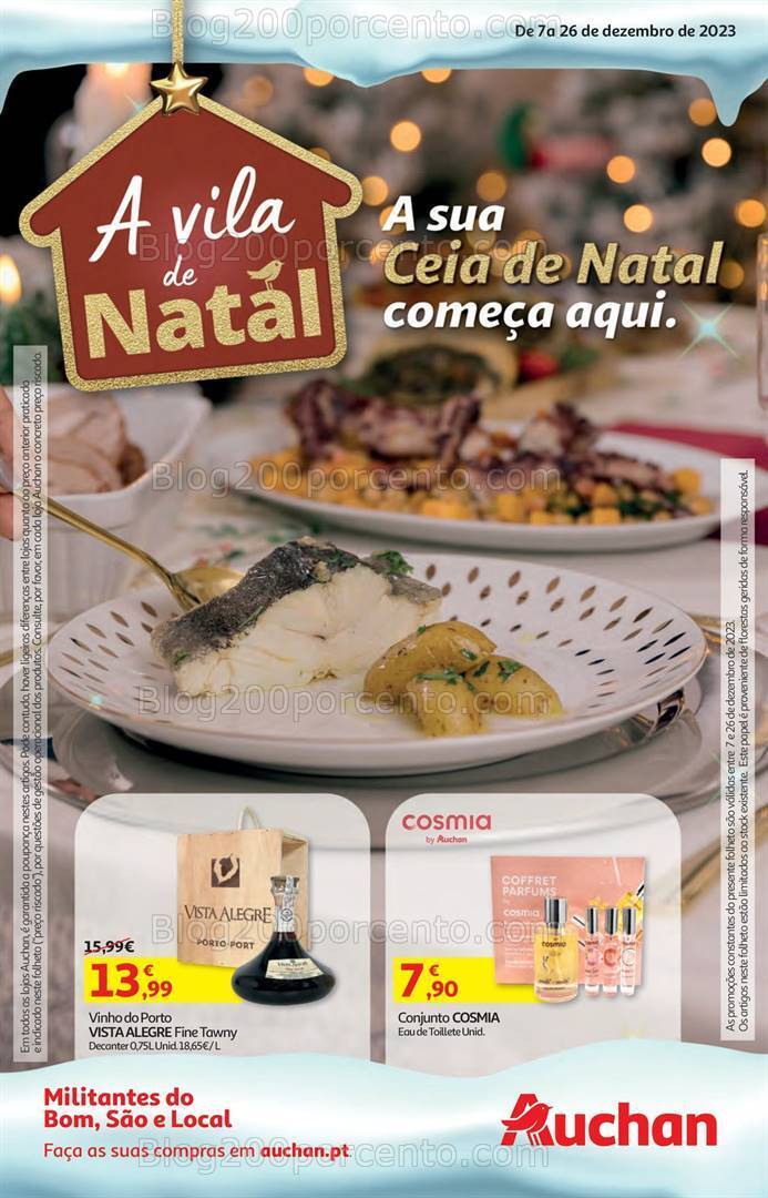 Antevisão Folheto AUCHAN Promoções de 7 a 26 dezembro