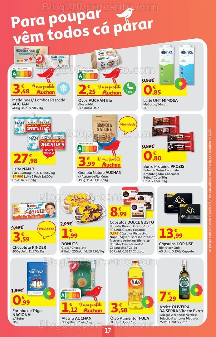 Antevisão Folheto AUCHAN Promoções de 7 a 26 dezembro