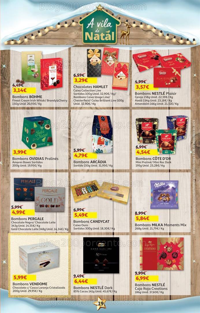 Antevisão Folheto AUCHAN Promoções de 7 a 26 dezembro