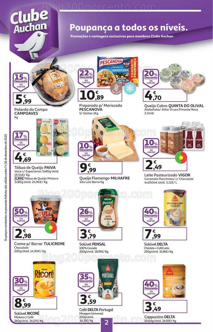 Antevisão Folheto AUCHAN Promoções de 7 a 26 dezembro