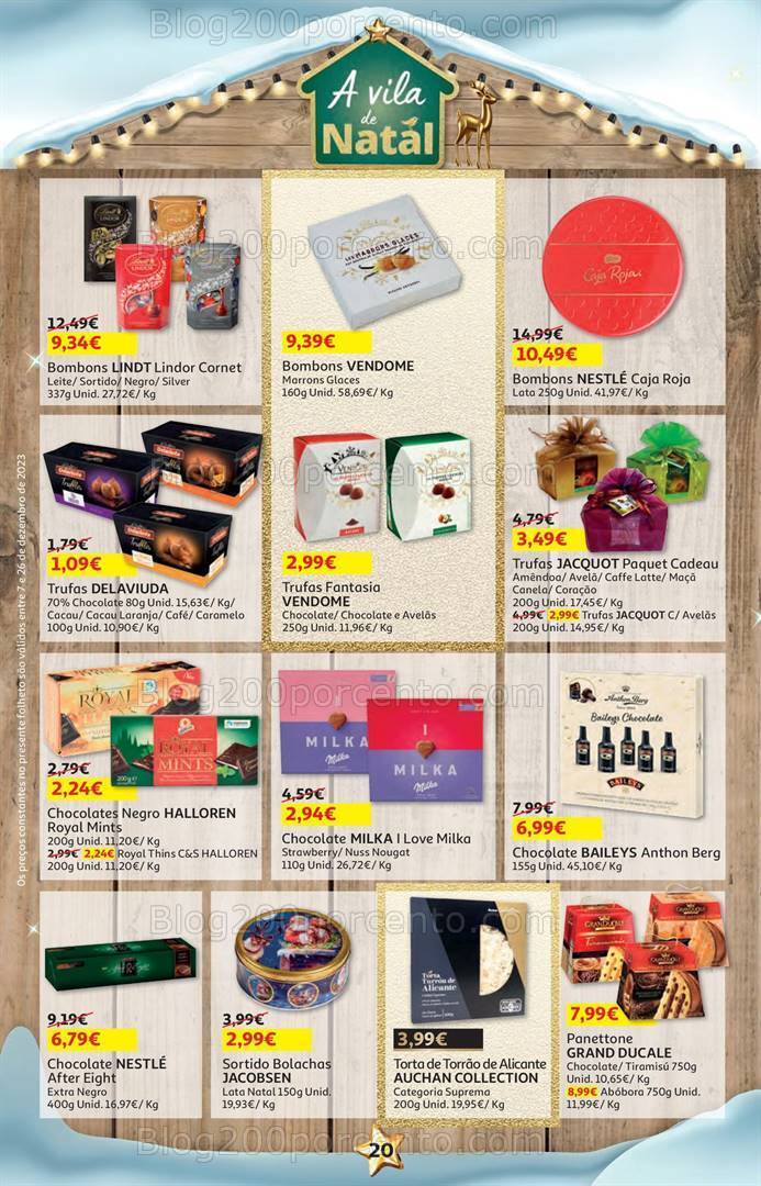 Antevisão Folheto AUCHAN Promoções de 7 a 26 dezembro