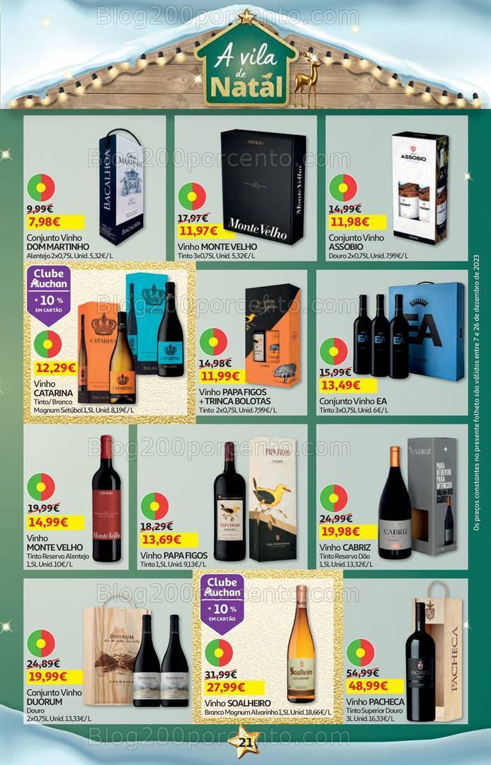 Antevisão Folheto AUCHAN Promoções de 7 a 26 dezembro