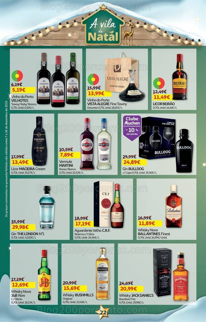 Antevisão Folheto AUCHAN Promoções de 7 a 26 dezembro