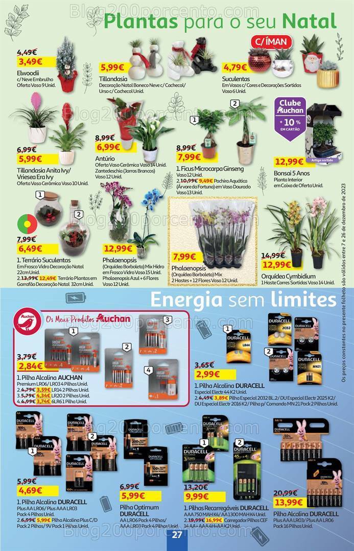 Antevisão Folheto AUCHAN Promoções de 7 a 26 dezembro