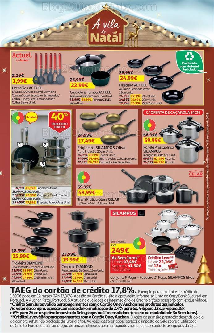 Antevisão Folheto AUCHAN Promoções de 7 a 26 dezembro