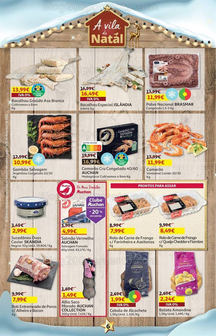 Antevisão Folheto AUCHAN Promoções de 7 a 26 dezembro