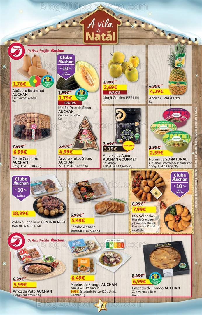 Antevisão Folheto AUCHAN Promoções de 7 a 26 dezembro