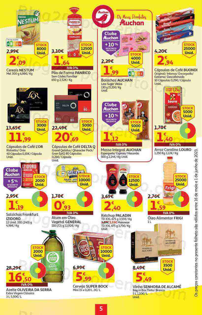 Antevisão Folheto AUCHAN Agora ou Nunca Promoções de 16 maio a 1 junho