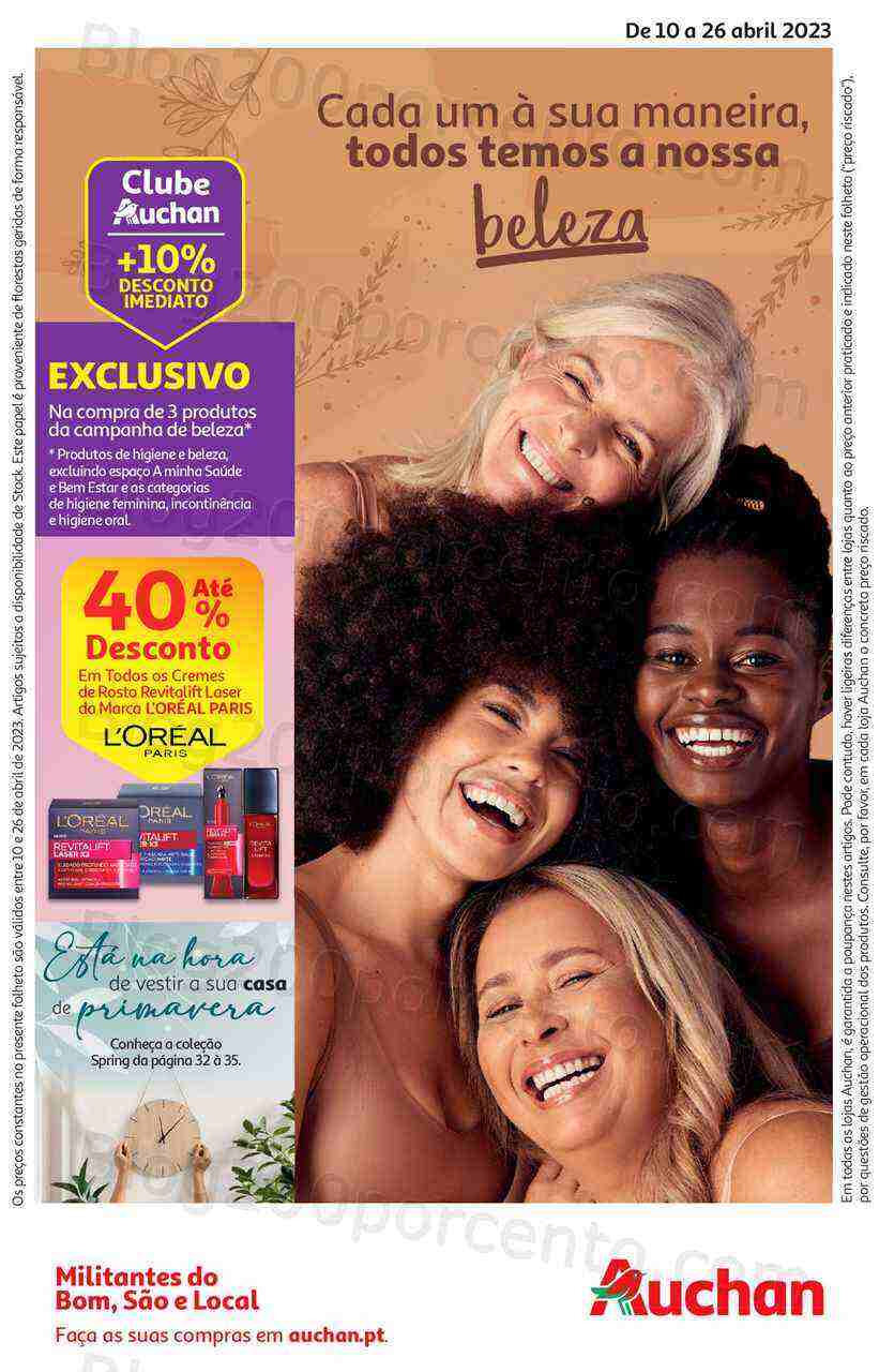 Antevisão Folheto AUCHAN Promoções de 10 a 26 abril